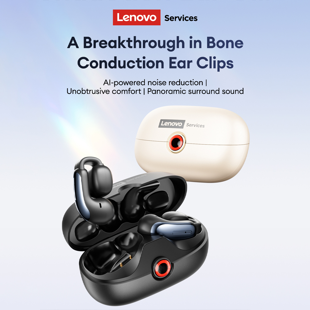 Noise Cancelling Headphone - Lenovo LES-108 Conduzione ossea TWS Clip