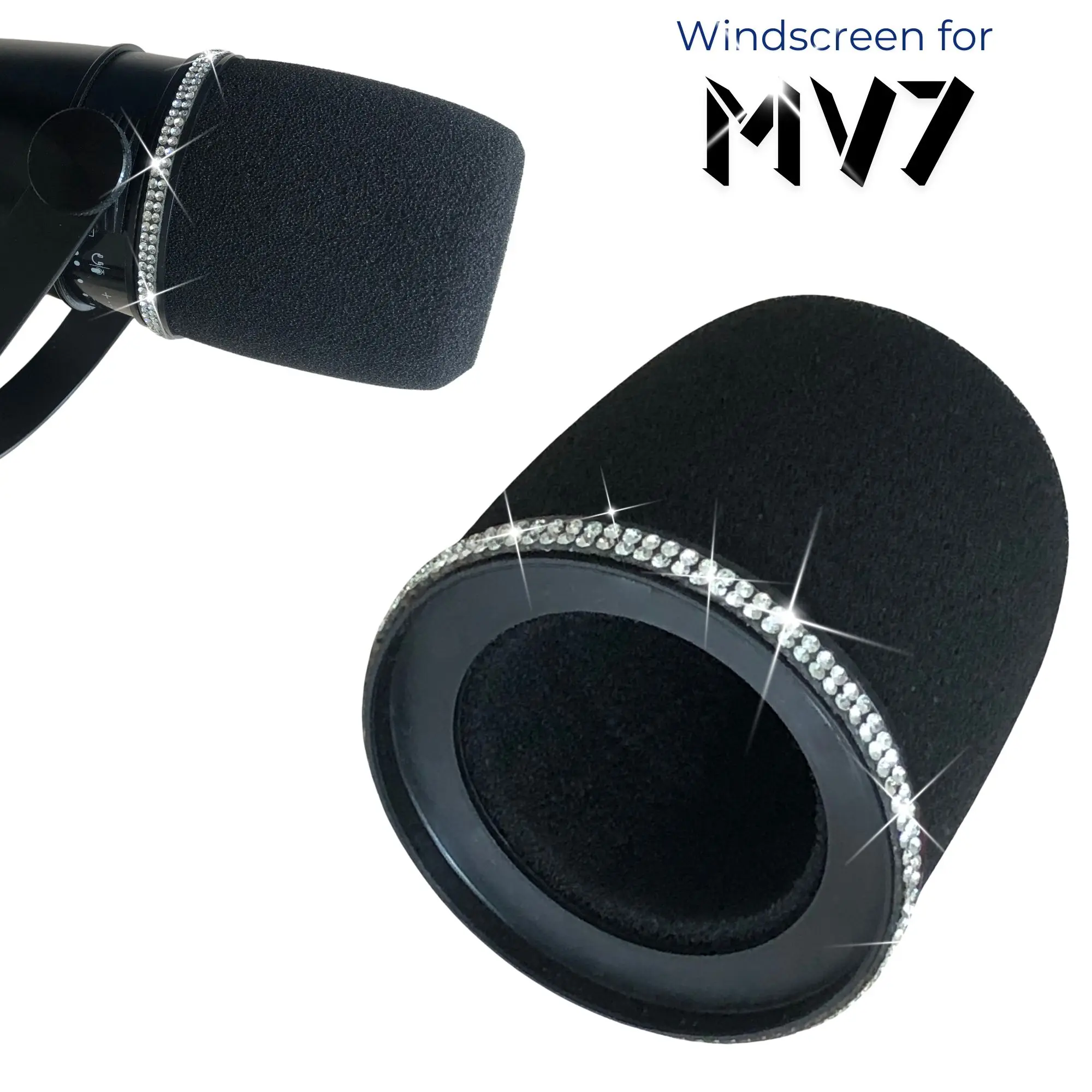 Shure Mic Sm7B - Filtro pop in schiuma scintillante MV7