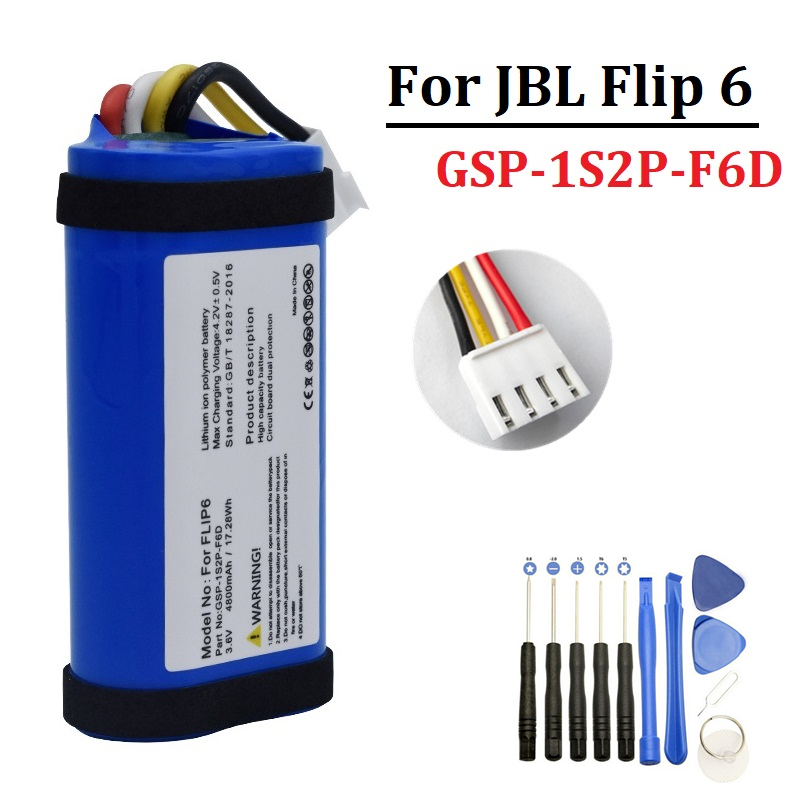 Jbl Speaker Flip 6 - Batteria da 4800 mAh per JBL