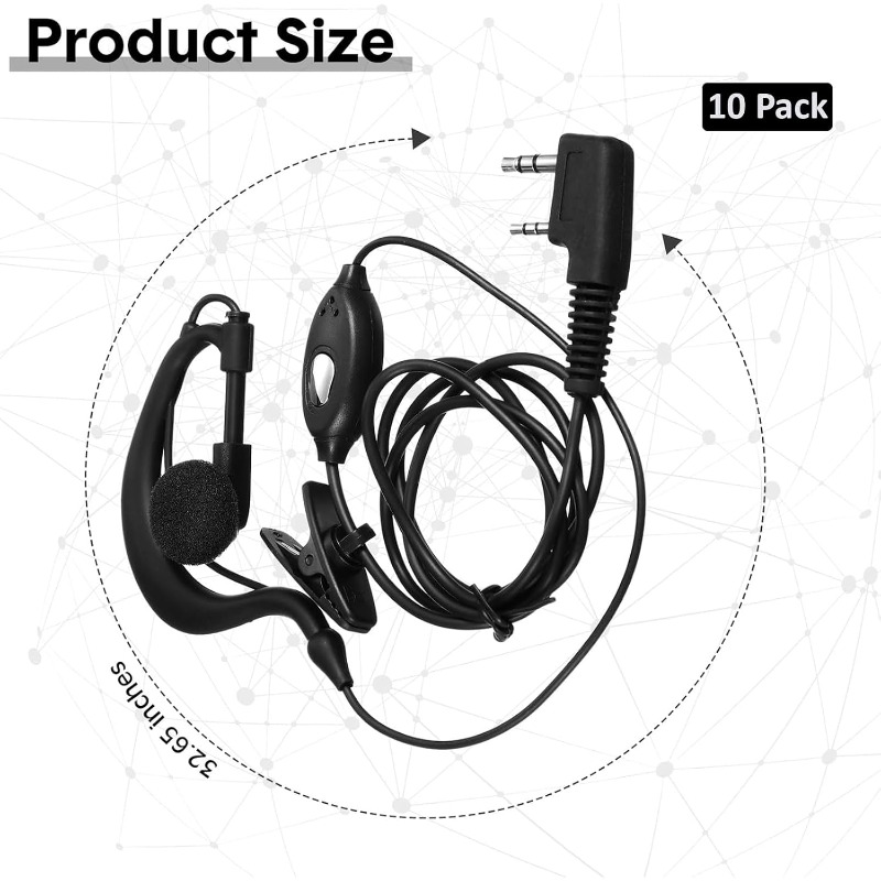 10 Pezzi Auricolari per Walkie - Wired Earphone Mic recensione e prezzo
